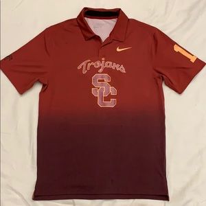 Nike Golf Polo Shirt Tour Performance Dri-Fit Men’s USC Trojans Short Sleeeve S